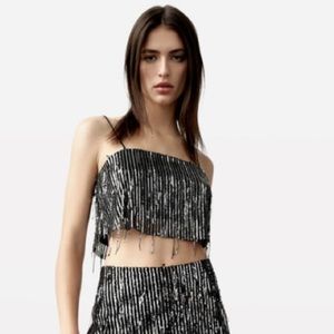 ZARA XS SEQUIN CAMISOLE